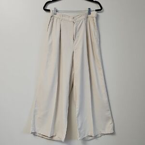 Aerie High-Rise Wide-Leg Linen Blend Pants